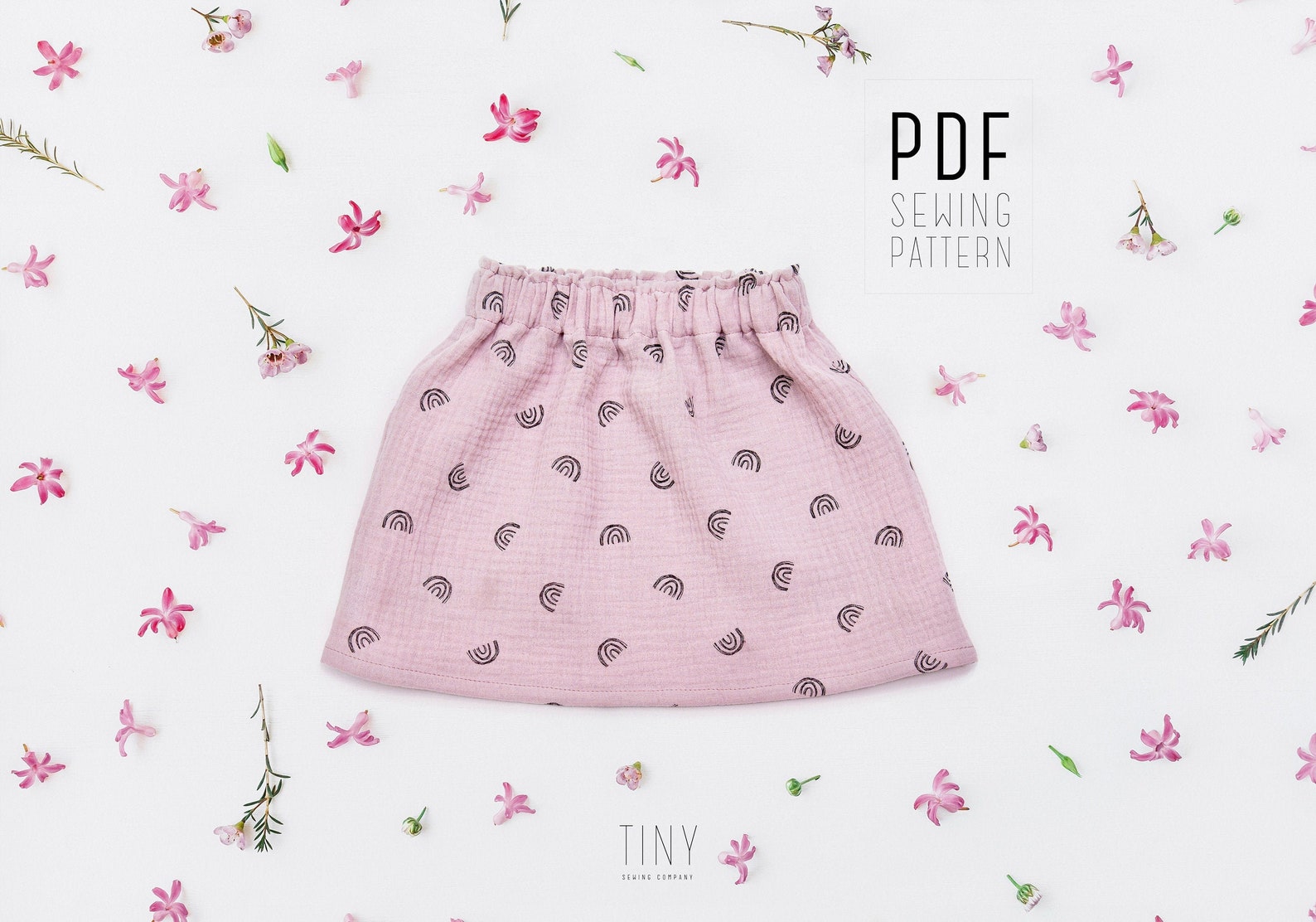 Baby skirt PDF sewing pattern photo sewing tutorial easy DIY Etsy