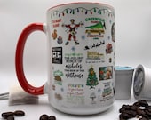 Christmas Vacation mug available in red or green, Christmas mug, Christmas coffee cup, griswold, white available in 11 oz and 15 oz