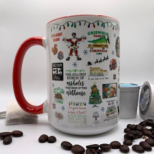 Christmas Vacation mug available in red or green, Christmas mug, Christmas coffee cup, griswold, white available in 11 oz and 15 oz