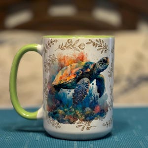 Sea Turtle Mug 15 oz