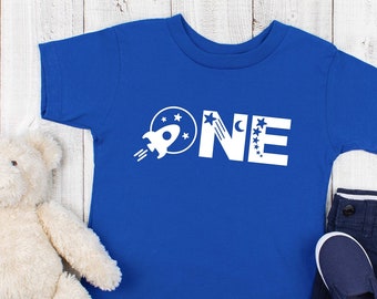 Space One T-shirt, Birtday Shirt, Toddler Shirt, Birtday Party Gift, Happy Birthday Tee, Gift For Son And Daughter, B'day Gift