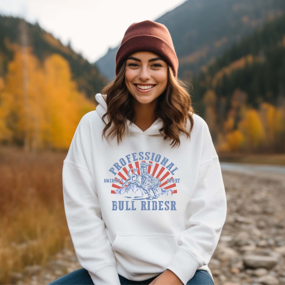 Professional Bull Ridesr Hoodie, America's Sport Hoodie, Bull Rider ...