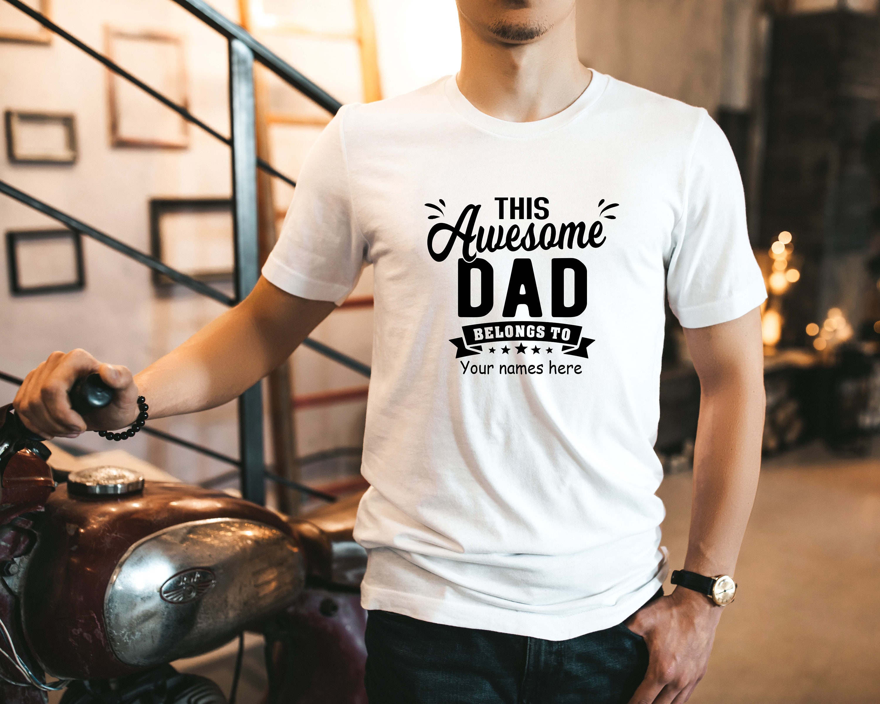 This Awesome Dad Belongs to Shirt Father’s Day Shirt | Etsy