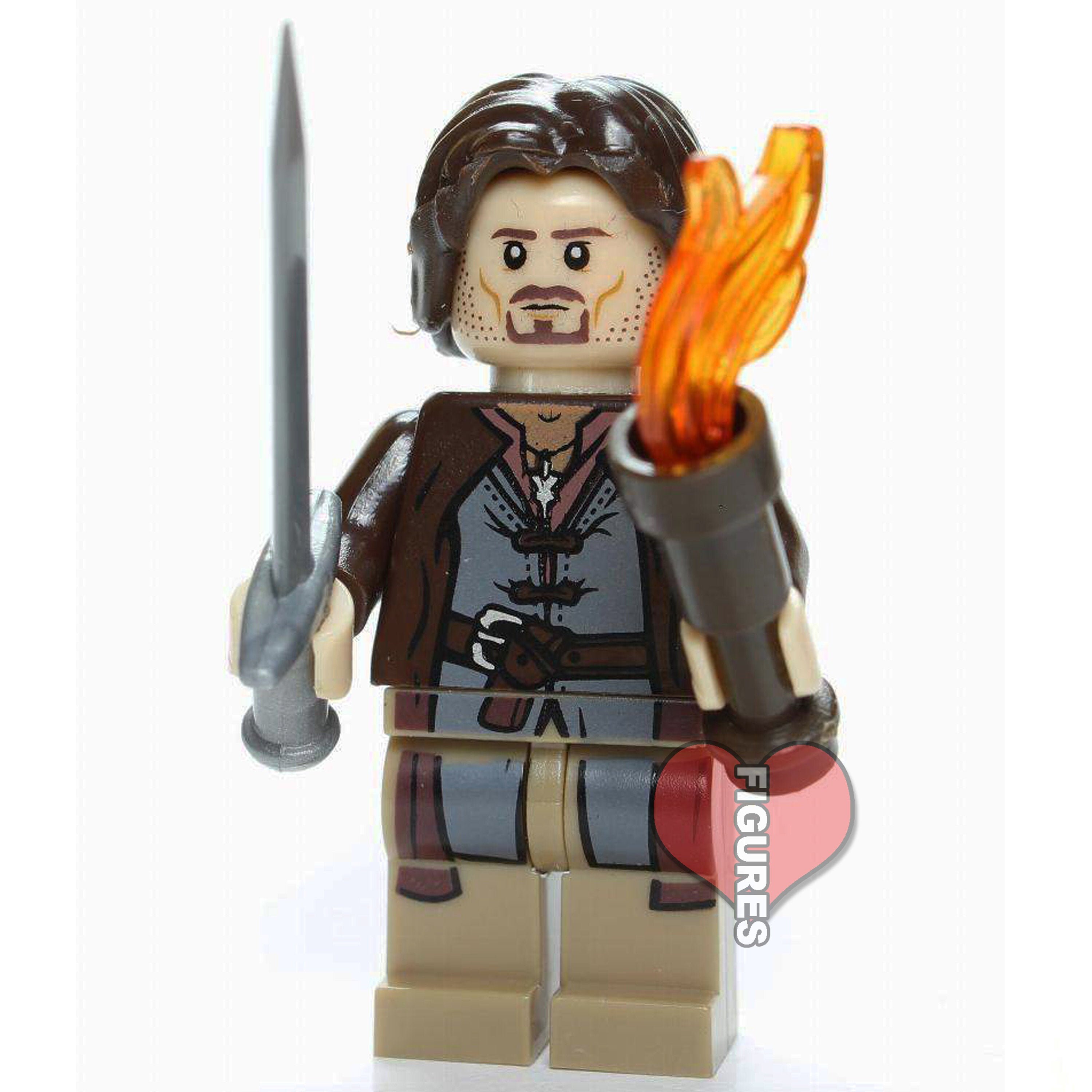 Aragorn Custom Lego Minifigures Lord of the Rings LOTR Frodo Etsy