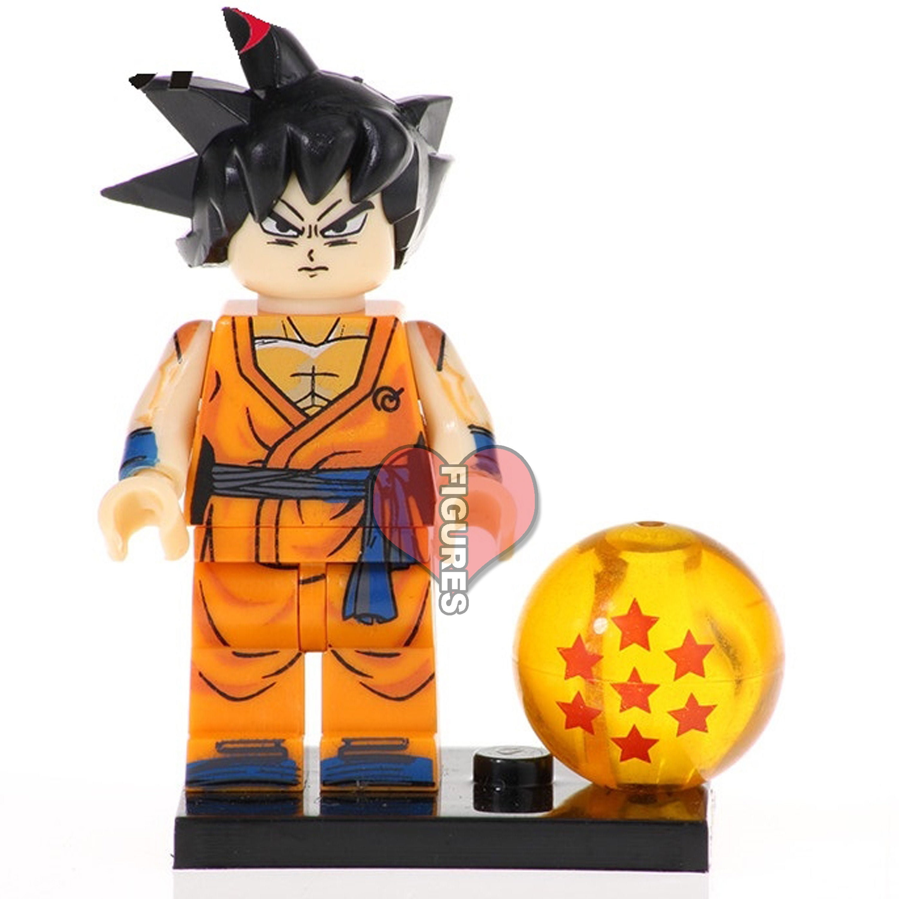Goku Original Form Dragon Ball Z Custom Lego Minifigure Goku | Etsy