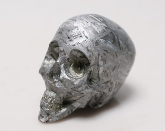 Muonionalusta Meteorite Skull: Hand Carved, 67G D4849