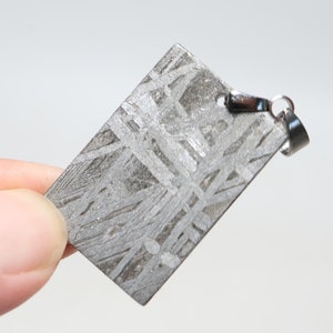 Muonionalusta meteorite Necklace pendant part slice D6318
