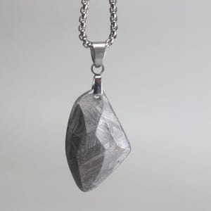 Meteorite Necklace pendant part slice, Lucky stone, good wishes, wishes, gifts