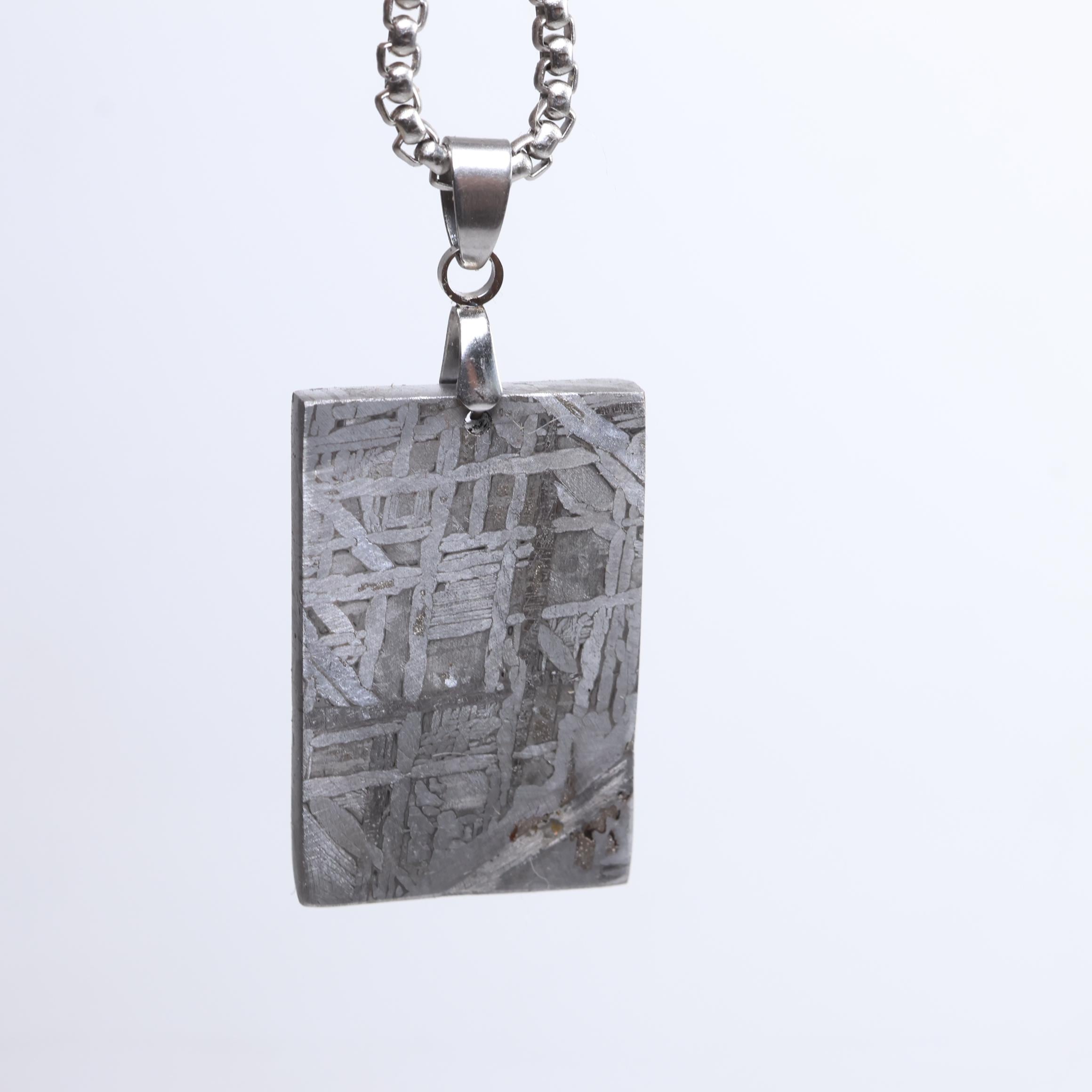 ギベオン隕石 ムオニオナルスタ隕石 ネックレス 見比べセット 鉄隕石