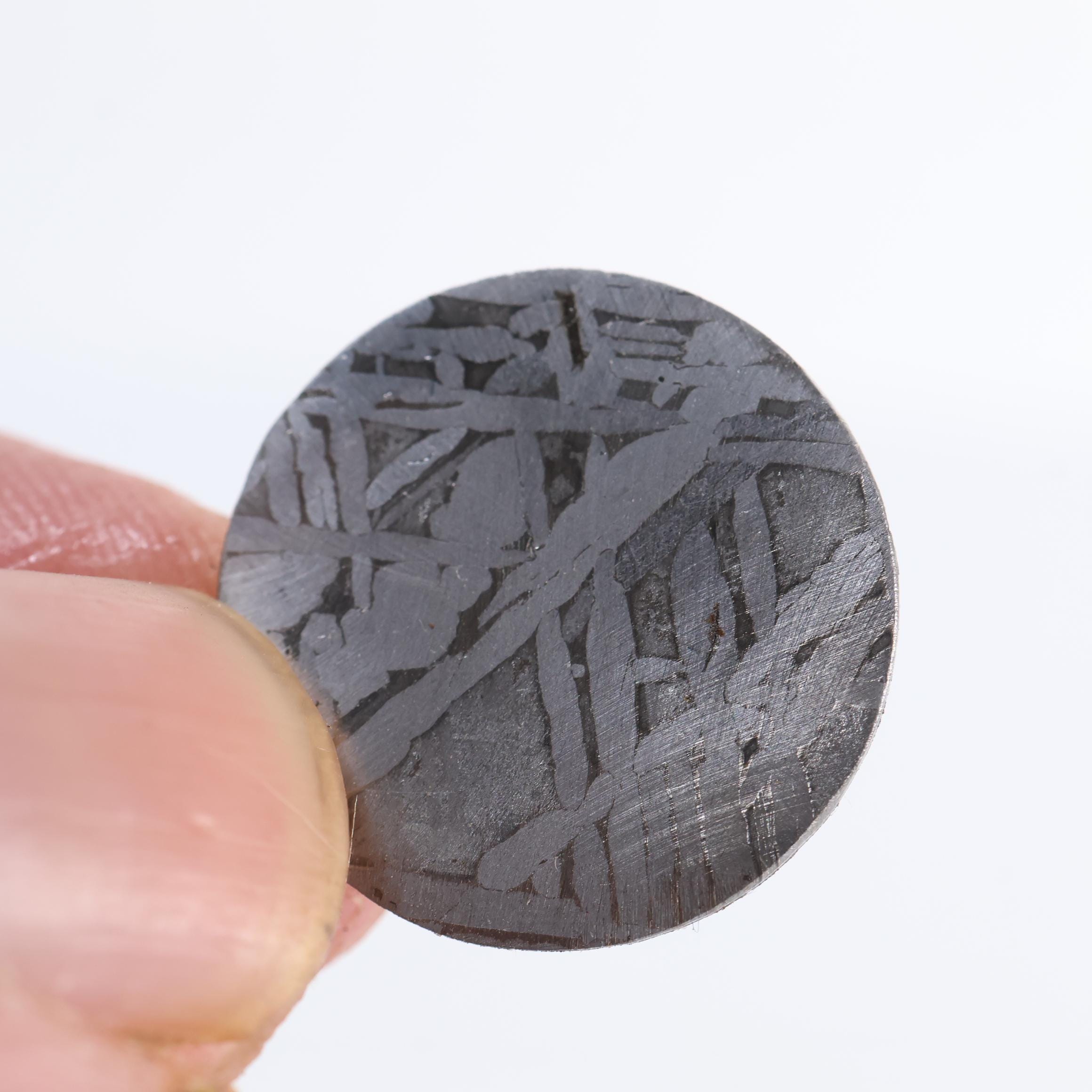 ムオニオナラスタ 隕石ウォッチ 文字盤 19 mm 円形スライス D6937