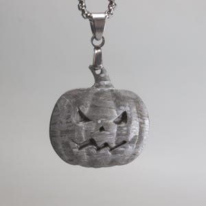 Meteorit Halskette Anhänger Teil Scheibe, Halloween, Kürbis Maske, Anhänger, Geschenk