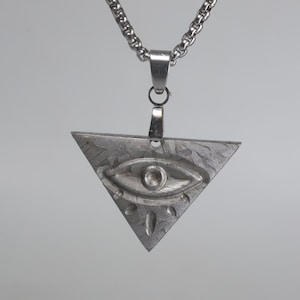 Meteorit Halskette Anhänger Teil Scheibe, Angel&#39;s Eye ， Wunsch, Meteor, Geschenk