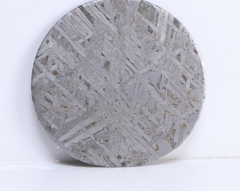 Mostrador de relógio de meteorito Muonionalusta, fatia circular de meteorito de 37 mm, personalizável C7