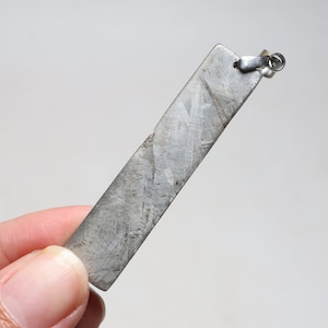 Muonionalusta meteorite Necklace pendant part slice D6248