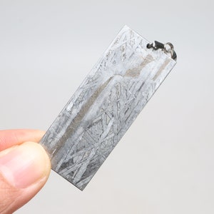 Muonionalusta meteorite Necklace pendant part slice D5518