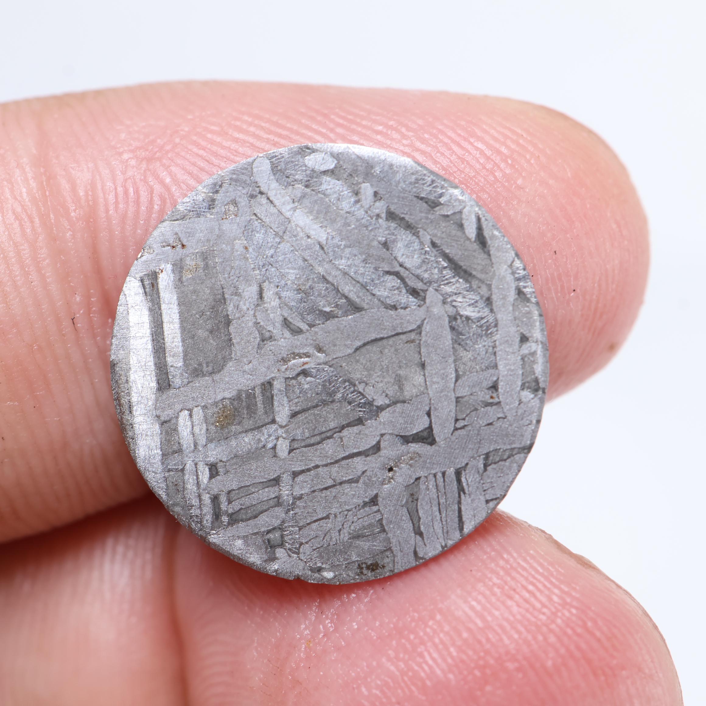 ムオニオナラスタ 隕石ウォッチ 文字盤 18.5 mm 円形スライス D7159