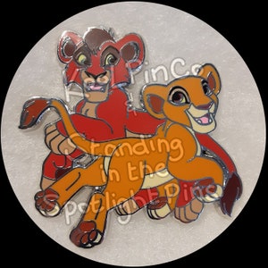 Playing With You #1 - Cute Playful Lion Cubs 1.8" Hard Enamel Pin