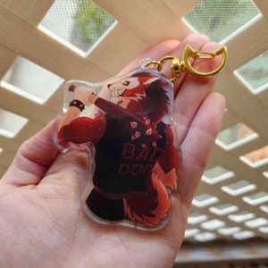 BAD DOG Werewolf Acrylic Keychain