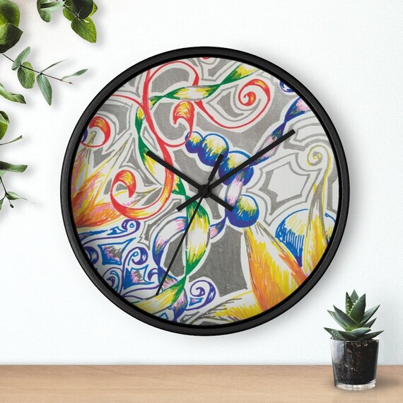 Sale Art Wall Clock Decorative Wall Clock Unique Wall Etsy