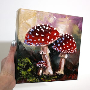 Alice in Wunderland inspirierte Impasto-Kunst auf Leinwand