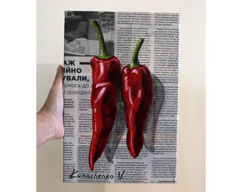 You're hot チリペッパー アートパネル　アメリカ　インテリア This item is unavailable - Etsy
