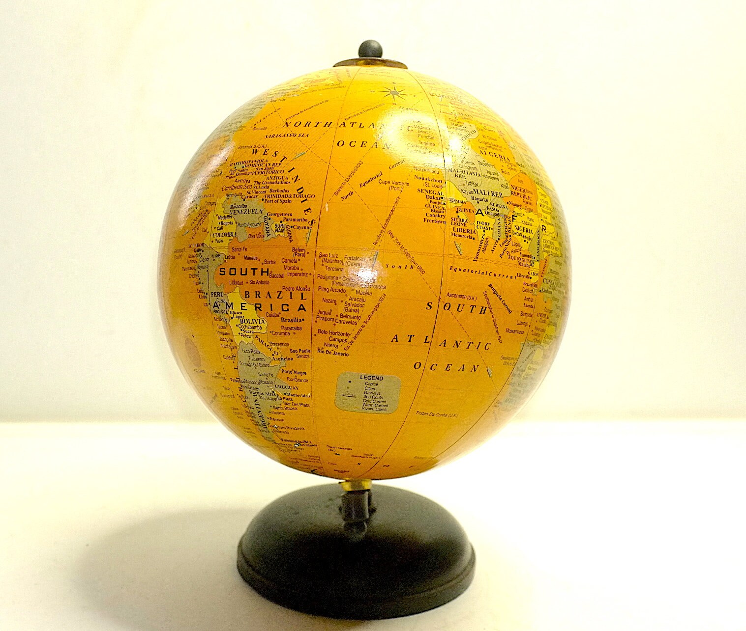 Globe Terrestre de Bureau Vintage