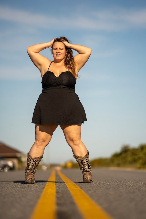 sundress and boots