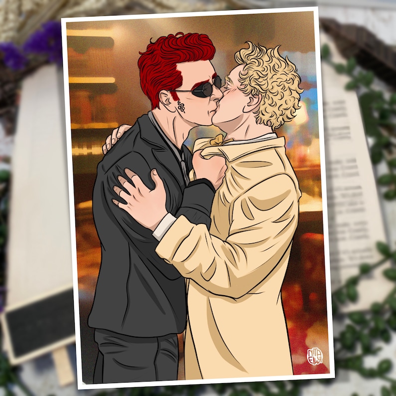 A5 Print - Demon&Angel-Kiss