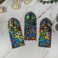 Sticker - ChurchWindowLongHolo