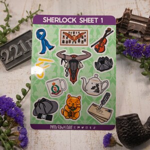 Sticker Sherlock Sheet 1 // Vinyl Sticker Set - Etsy
