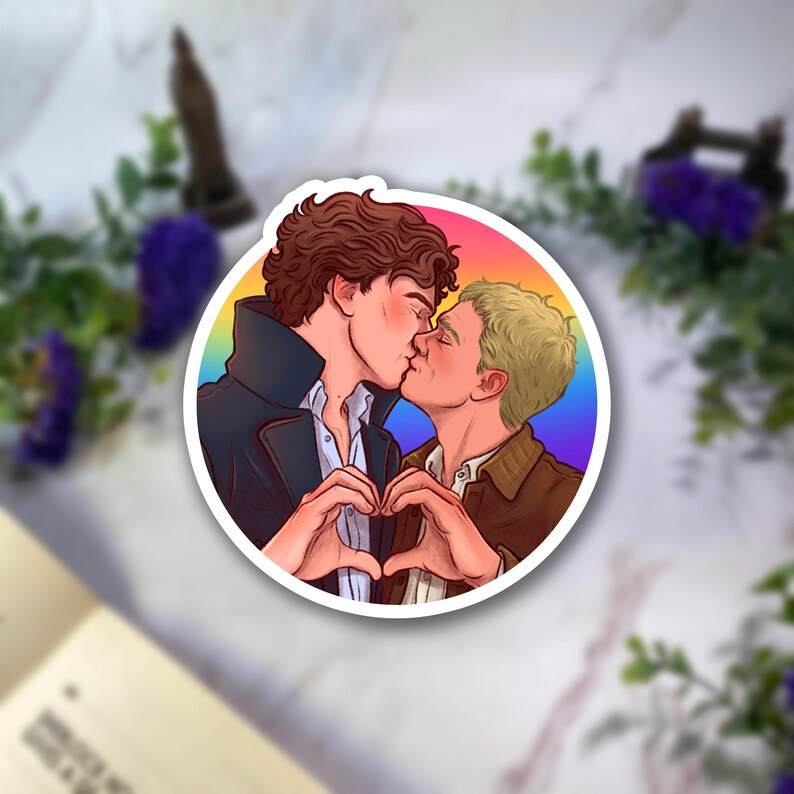 Sticker - Pride Kiss Round