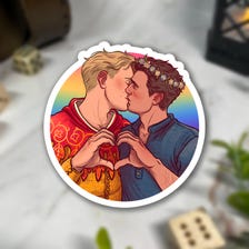 Sticker - HansryKissPrideRund