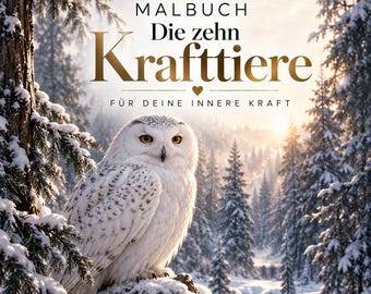 Malbuch I 10 Krafttiere I Dein Weg der inneren Kraft