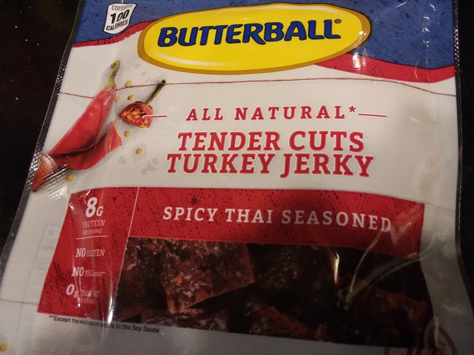 BUTTERBALL Toda la licitación natural corta pavo jerky picante Etsy