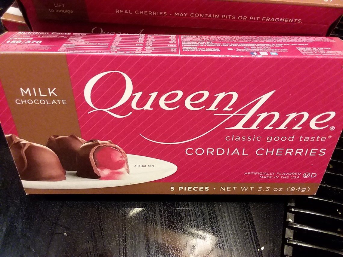 1 Box Queen Anne Milk Chocolate Covered Cherries By Etsy