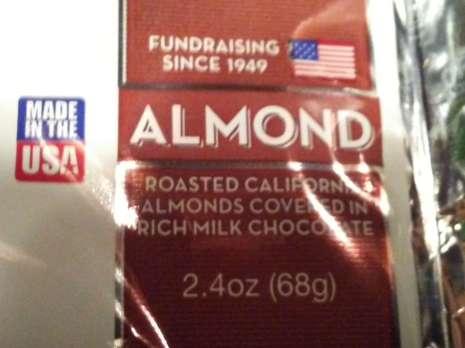 6 Almond World's Finest Chocolate Two Dollar Bars Free Etsy