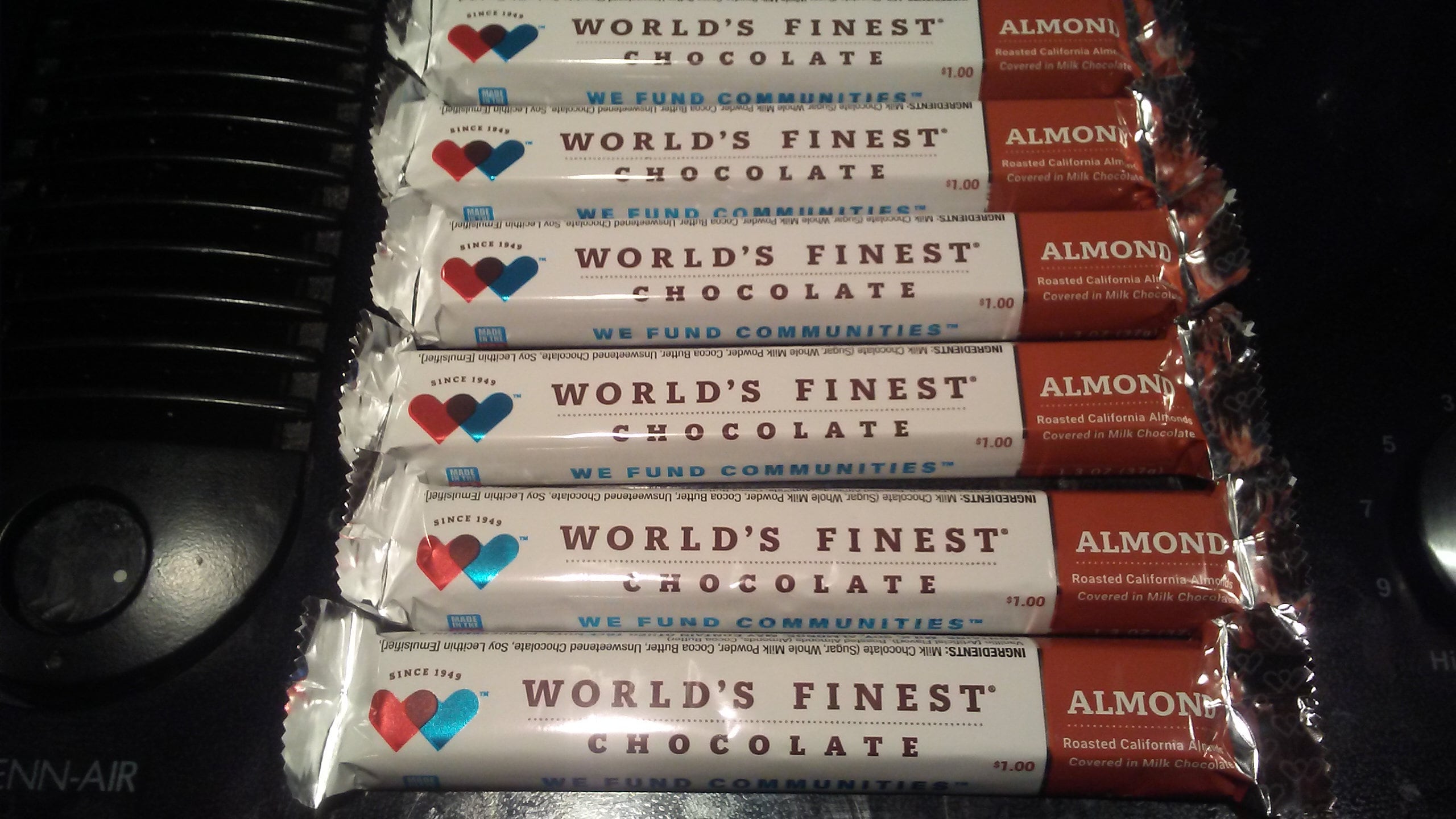12 Almond World's Finest Chocolate 1.3 Oz Bars FREE Etsy
