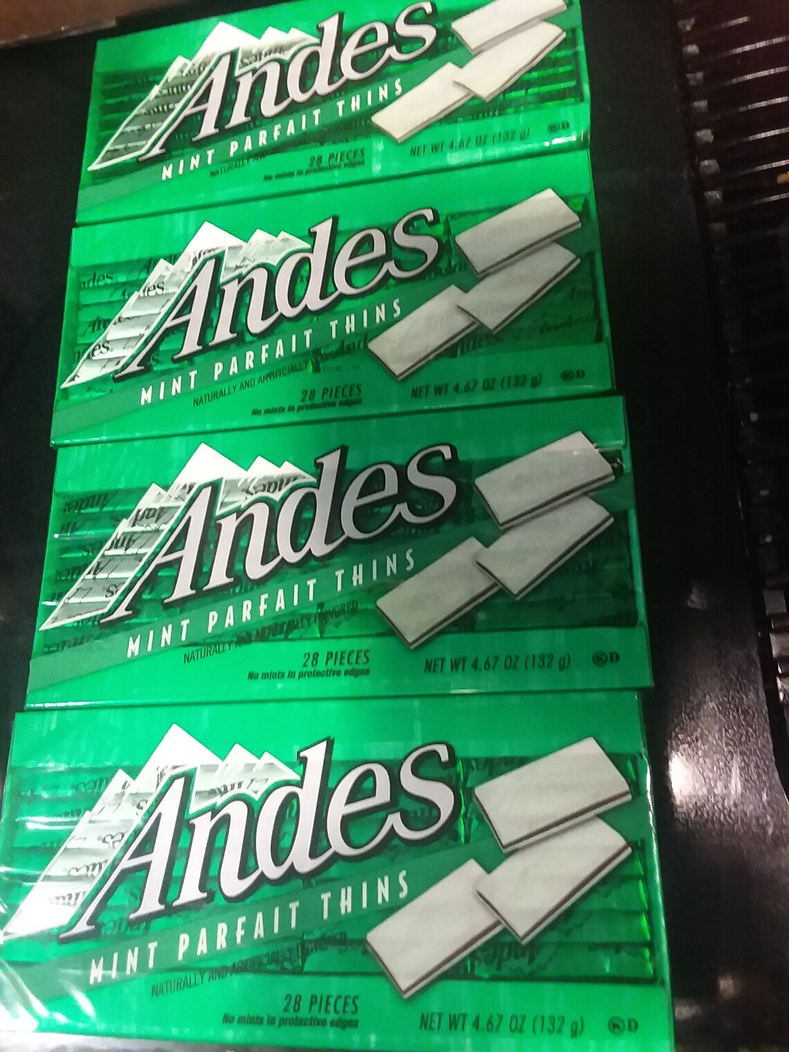 4 Andes Candies Mint Parfait Thins Pack of 28 Pieces Each FREE Etsy