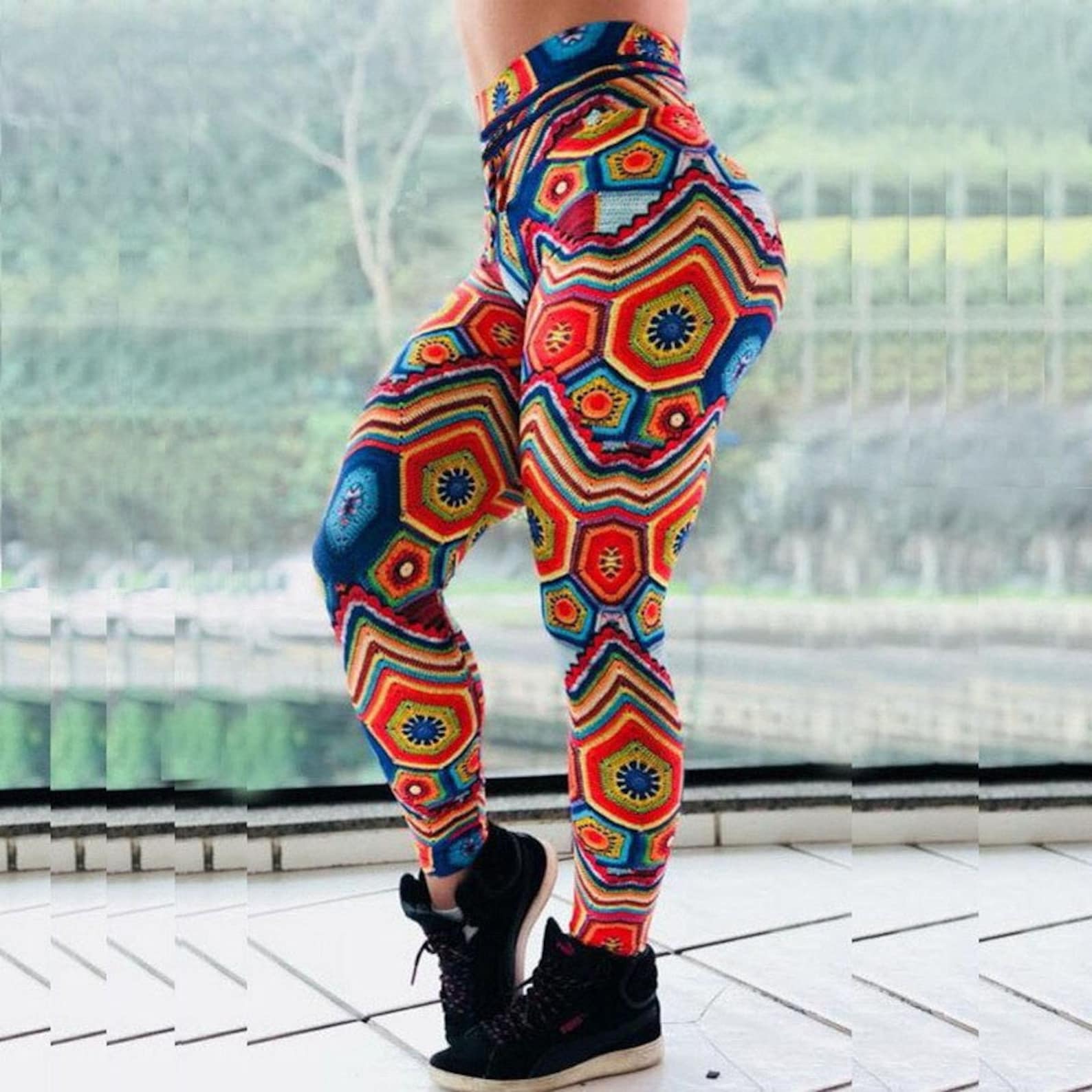 Mandala Leggings Canada Day International Society of Precision