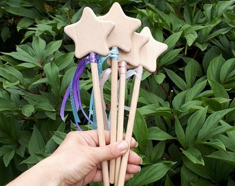 Toverstaf ster houten verjaardag accessoires prinses