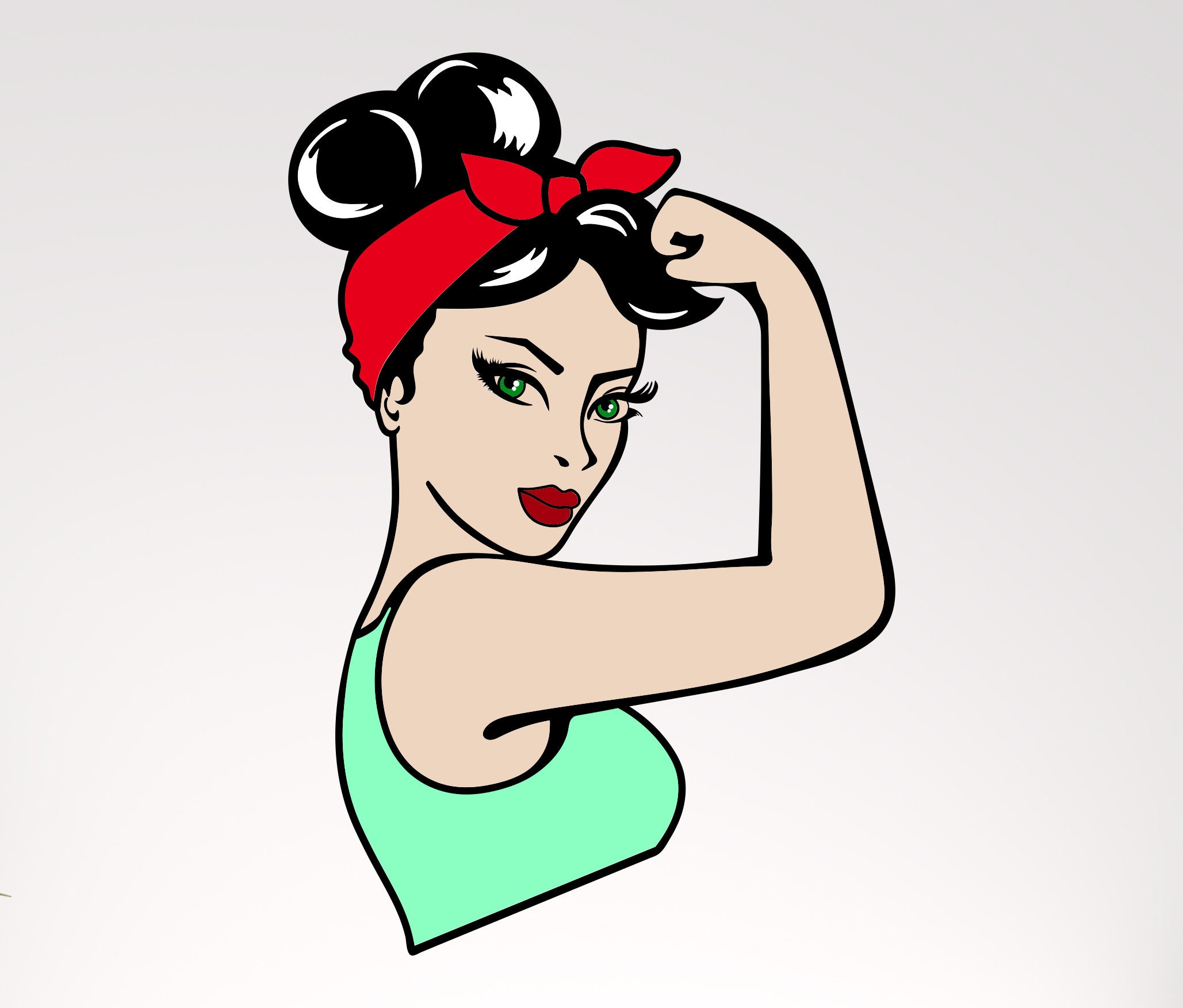 Girl Power Svg Rosie The Riveter Svg Strong Woman Svg For Cricut | The ...