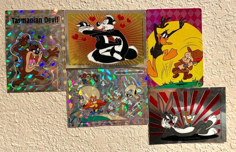 Vintage Looney Toons holographic sticker pack 2