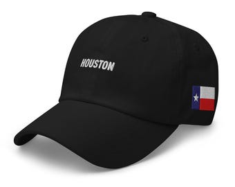 Haftowana czapka z flagą Houston w Teksasie – H-Town Pride Cap