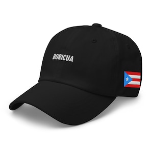 Boricua Dad Hat Embroidered – Minimal Puerto Rican Flag Pride Baseball Cap for Everyday Island Identity