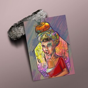 Endurance, Black woman wall art, African American art, Black art, Black girl print, Woman Art Decor, beauty black woman