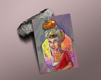 Resistencia, Arte mural de mujer negra, Arte afroamericano, Arte negro, Estampado de niña negra, Decoración de arte de mujer, belleza mujer negra