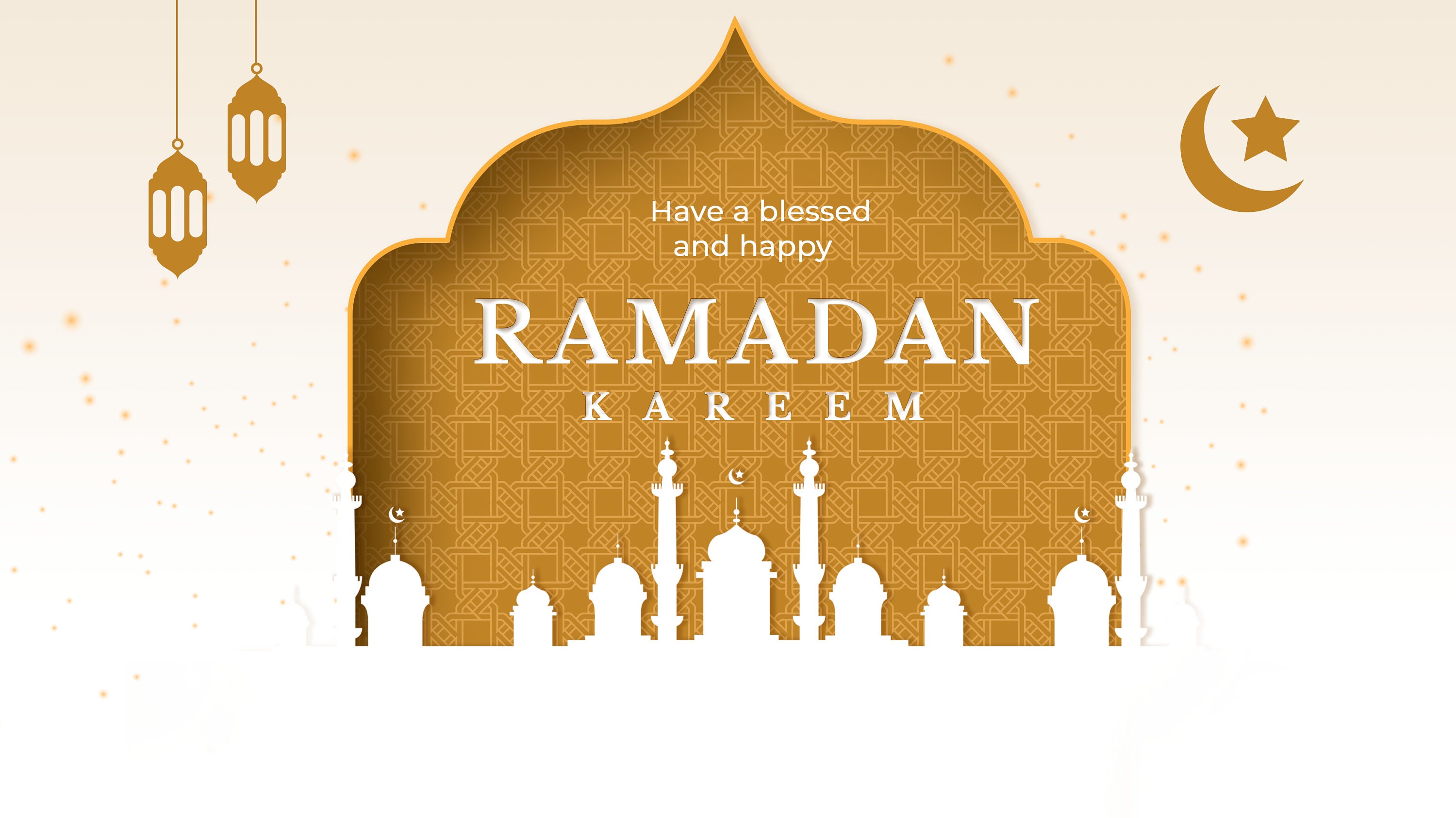 Ramadan Mubarak Greeting Card Ramadan Postcard Ramadan Etsy