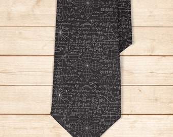 Tie for men, Kids Tie, Boys Ties, Necktie for man, Fashion Necktie for men, Novelty Conversational Neckwear Tie ( Science Math Algebra )