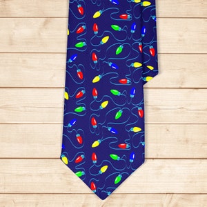 Tie for men, Kids Tie, Boys Ties, Necktie for man, Fashion Necktie for men, Novelty Conversational Neckwear Tie (Christmas Garland Design)