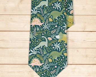 Tie for men, Kids Tie, Boys Ties, Necktie for man, Fashion Necktie for men, Novelty Conversational Neckwear Tie ( Cute Dinosaurs Print )